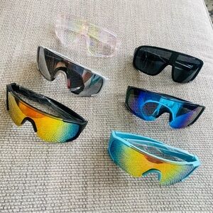 Pack 6 sports glasses cycling , running , outdoor or any sports
